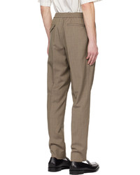 Pantalon chino en laine marron Barena