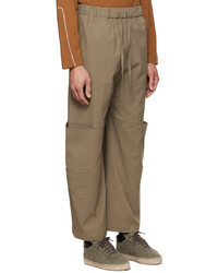 Pantalon chino en laine marron SAGE NATION