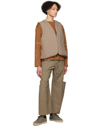 Pantalon chino en laine marron SAGE NATION