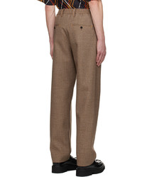 Pantalon chino en laine marron Marni