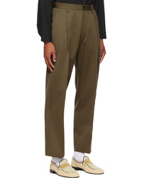 Pantalon chino en laine marron Marni