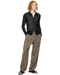 Pantalon chino en laine marron Maiden Name