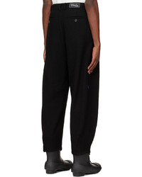 Pantalon chino en laine noir Ader Error