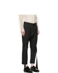 Pantalon chino en laine noir Sulvam