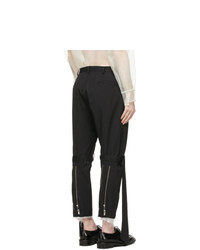 Pantalon chino en laine noir Sulvam