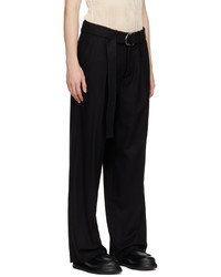 Pantalon chino en laine noir Nanushka