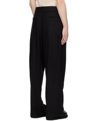 Pantalon chino en laine noir Nanushka