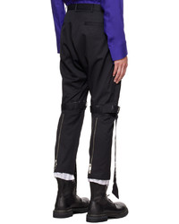 Pantalon chino en laine noir Sulvam