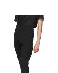 Pantalon chino en laine noir Deepti