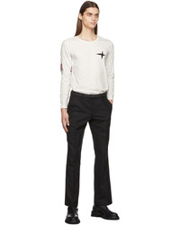 Pantalon chino en laine noir ADYAR