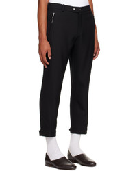 Pantalon chino en laine noir Wales Bonner