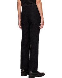 Pantalon chino en laine noir Johnlawrencesullivan