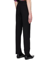 Pantalon chino en laine noir Dries Van Noten