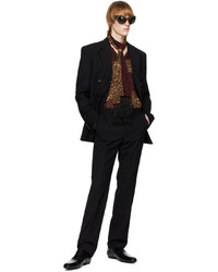 Pantalon chino en laine noir Dries Van Noten