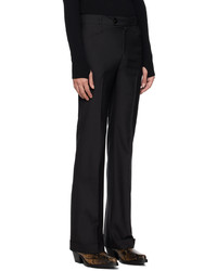 Pantalon chino en laine noir Ernest W. Baker