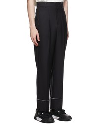 Pantalon chino en laine noir Ader Error