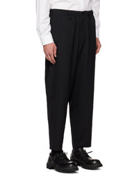 Pantalon chino en laine noir Yohji Yamamoto