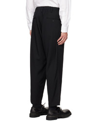 Pantalon chino en laine noir Yohji Yamamoto