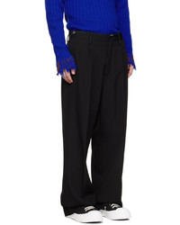 Pantalon chino en laine noir Marni
