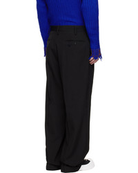 Pantalon chino en laine noir Marni