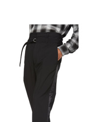 Pantalon chino en laine noir Diesel