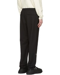 Pantalon chino en laine noir MSGM