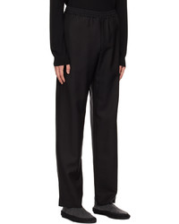 Pantalon chino en laine noir The Row