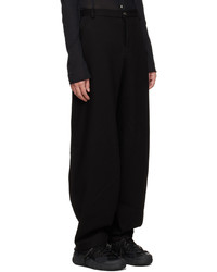 Pantalon chino en laine noir Edward Cuming