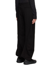 Pantalon chino en laine noir Edward Cuming