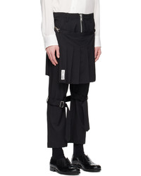 Pantalon chino en laine noir Sulvam