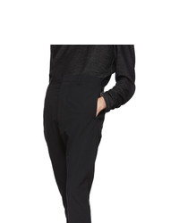 Pantalon chino en laine noir Deepti