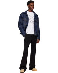 Pantalon chino en laine noir MM6 MAISON MARGIELA