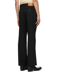 Pantalon chino en laine noir Second/Layer