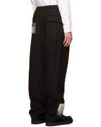 Pantalon chino en laine noir Undercover