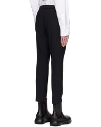 Pantalon chino en laine noir Solid Homme