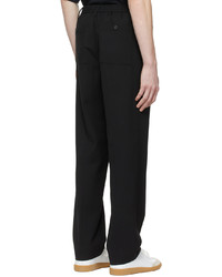 Pantalon chino en laine noir AMI Alexandre Mattiussi