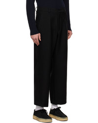 Pantalon chino en laine noir Second/Layer