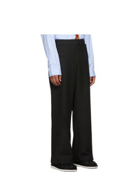 Pantalon chino en laine noir Sankuanz