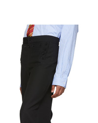 Pantalon chino en laine noir Sankuanz