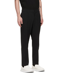 Pantalon chino en laine noir Solid Homme