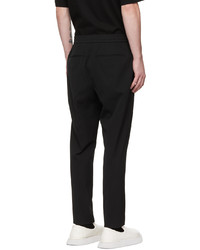 Pantalon chino en laine noir Solid Homme