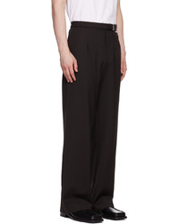 Pantalon chino en laine noir Carlota Barrera