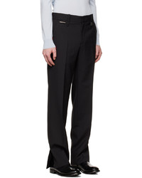 Pantalon chino en laine noir Wooyoungmi