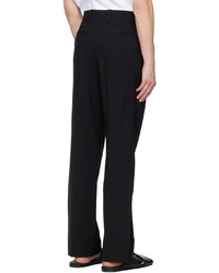 Pantalon chino en laine noir Solid Homme