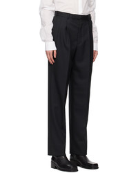 Pantalon chino en laine noir Johnlawrencesullivan