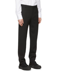 Pantalon chino en laine noir Alexander McQueen