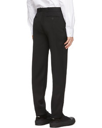 Pantalon chino en laine noir Alexander McQueen