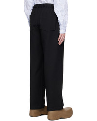 Pantalon chino en laine noir HGBB STUDIO