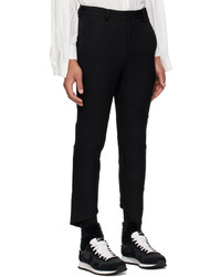 Pantalon chino en laine noir Black Comme Des Garçons