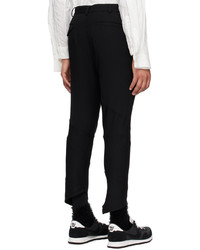 Pantalon chino en laine noir Black Comme Des Garçons